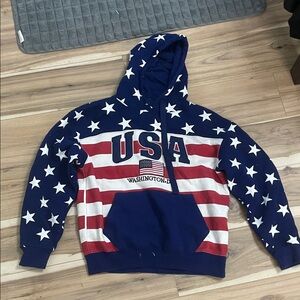 Joe's Jeans USA Flag Hoodie - Red, White, Blue